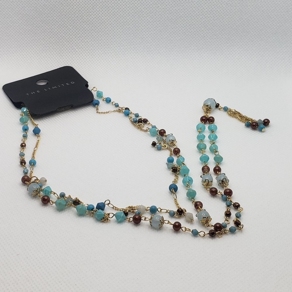 The limited double turquoise necklace - Picture 1 of 4